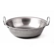 36 cm Rozsdamentes bográcsház +  natúr vas füles szeletsütő: 9 részes