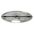 Rozsdamentes fedő 71cm