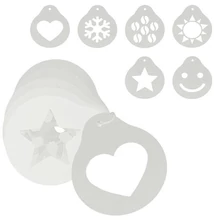 CAPPUCCINO DÍSZÍTŐ SABLON 6 DARAB