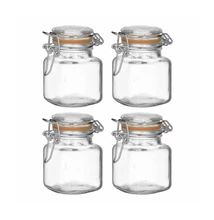 Csatos üveg tároló (100 ml) 4 darab