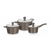 MARRONE MÁRVÁNYBEVONATOS 6 RÉSZES EDÉNYKÉSZLET 1.3 LITER - 2.5 LITER - 4.3 LITER MARRONE MÁRVÁNYBEVONATOS 6 RÉSZES EDÉNYKÉSZLET 1.3 LITER - 2.5 LITER - 4.3 LITER