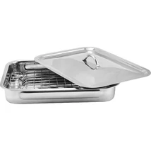 GRILLRÁCSOS TEPSI FEDŐVEL 37X28CM GRILLRÁCSOS TEPSI FEDŐVEL 37X28CM