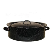 FEKETE ZOMÁNCOZOTT LÁBAS 30LITER