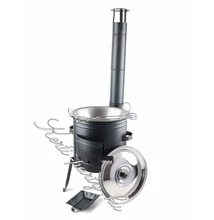 36cm Bográcsház + füles rozsdamentes hússütő 1.2mm  9 részes