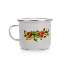 ZÖLDSÉG ZOMÁNCOS BÖGRE+FEDŐ 0.9 LITER