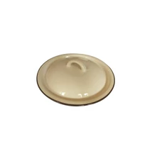 ZOMÁNCOZOTT FEDŐ BÉZS 20 CM