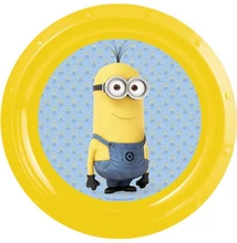 Műanyag Minions lapostányér 22cm
