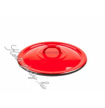 Piros Zománcozott fedő 32 cm-es