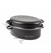 Teflon bevonatú zománcozott pulyka - kacsa sütő 40cm x 30cm