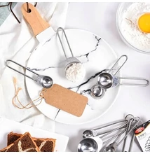 Rozsdamentes adagolókanál szett 4 darab