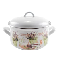 Perfect Home Levendula Zománcozott lábas 20 cm és fedő