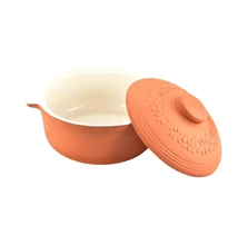 Fehér belülmázas agyagedény 4 liter Fehér belülmázas agyagedény 4 liter