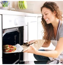 Rozsdamentes pizzalapát, kihajtható nyéllel