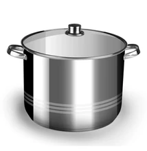 Rozsdamentes fazék fedővel 13 liter