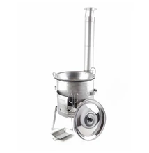 36 cm Rozsdamentes bográcsház +  natúr vas füles szeletsütő: 9 részes