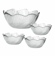 Üveg tálalótál készlet 1880 ml + 288 ml 7 db Üveg tálalótál készlet 1880 ml + 288 ml 7 db