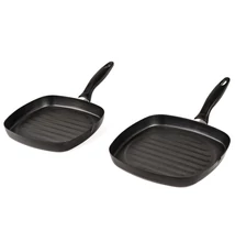 Zománcozott teflon grill serpenyő 24cmx24cm