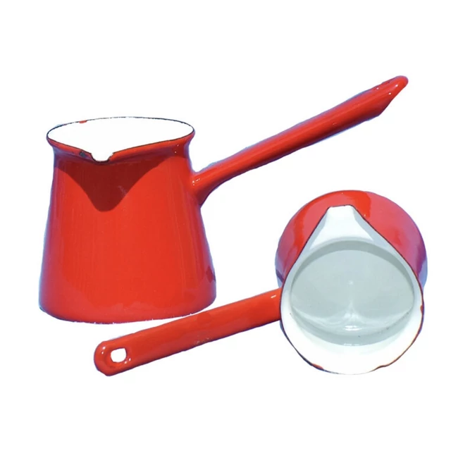 Piros zománcozott kávékiöntő 250 ml