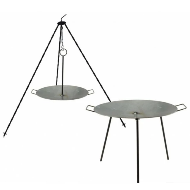 Akasztható + 3 rövid lábbal hússütő tárcsa 50 cm