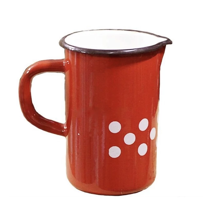 Zománcozott magas mércés bögre 0.5 liter