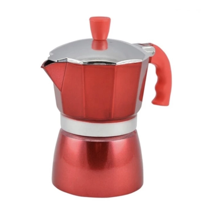 Kávéfőző piros 3 személyes Kávéfőző piros 3 személyes