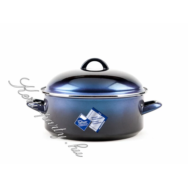 Bonyhádi teflonbevonatos zománcozott lábas+fedő 2.5 liter(20cm)