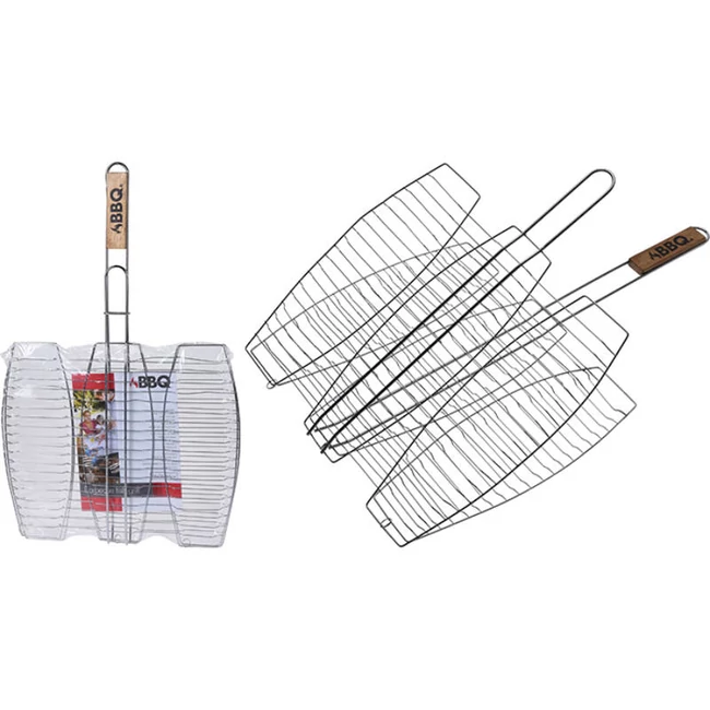 3 RÉSZES HALSÜTŐ GRILLRÁCS 65X41X36CM