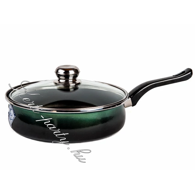 Bonyhádi teflonos Platinum serpenyő + üvegfedő 20 cm 1,75 liter