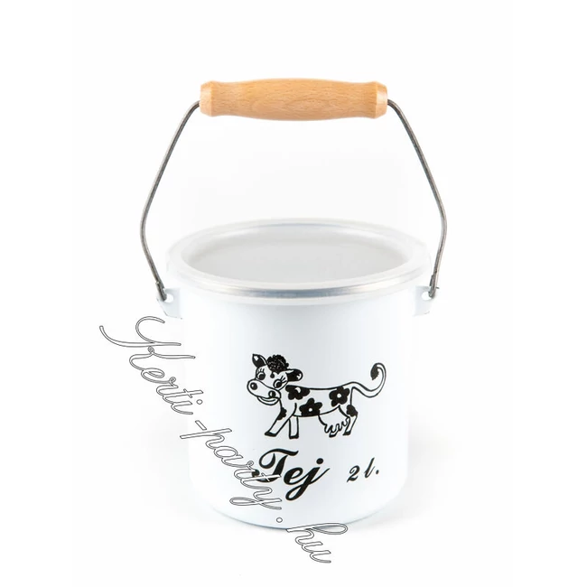 Bonyhádi zománcozott tejeskanna 2 liter