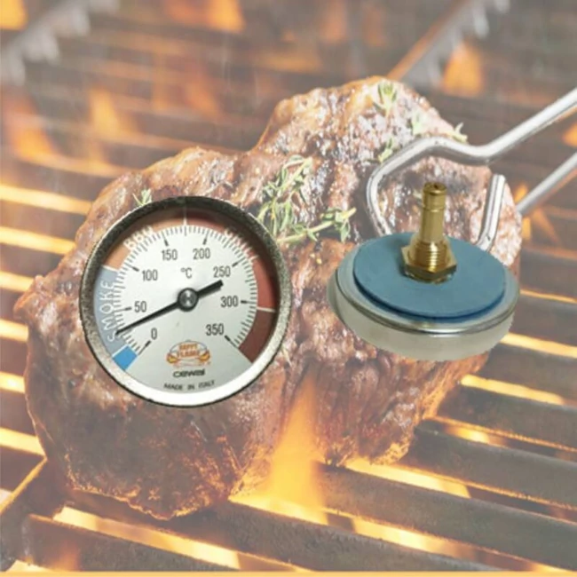 HŐMÉRŐ GRILLHEZ, BBQ-HOZ ÉS FÜSTÖLŐHÖZ 0-350 ° C