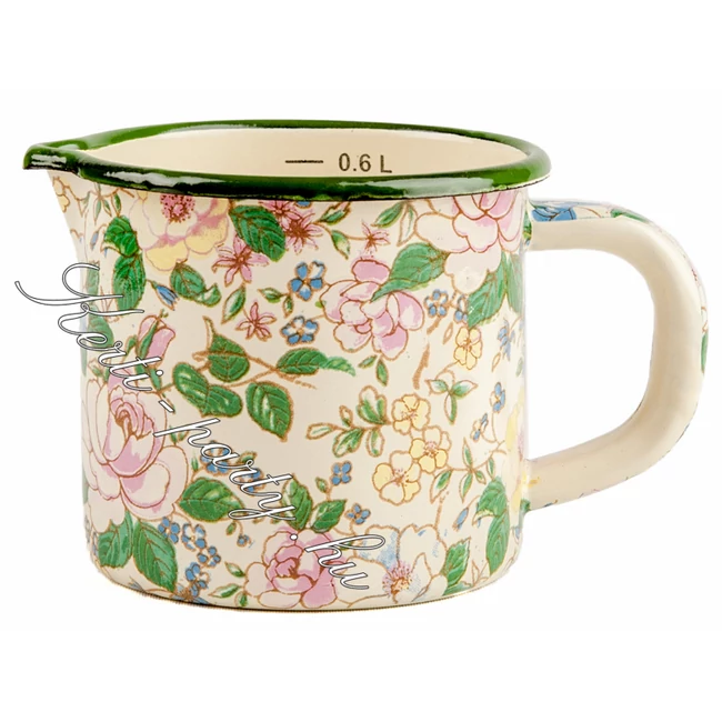 ZOMÁNCOZOTT MÉRCÉS BÖGRE 0,6 LITER