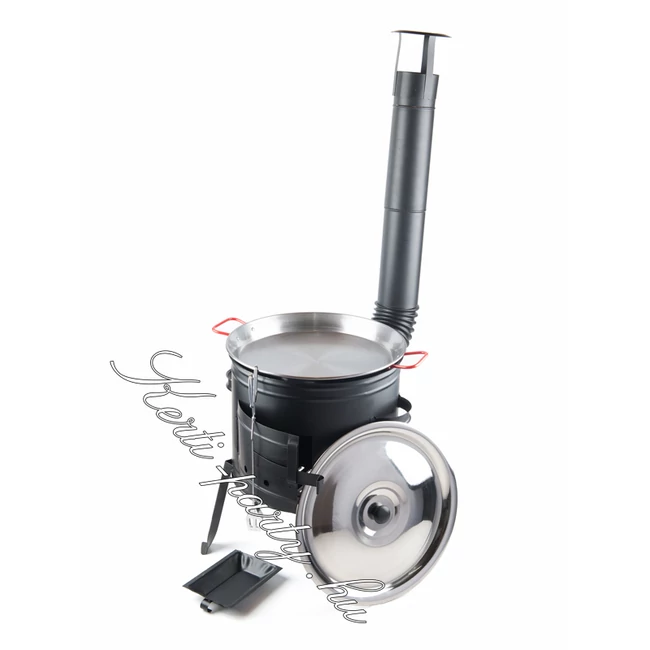 39cm Bográcsház + füles vas hússütő 9 részes
