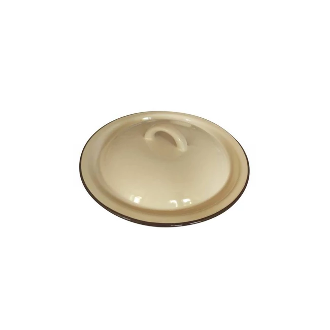 ZOMÁNCOZOTT FEDŐ BÉZS 20 CM
