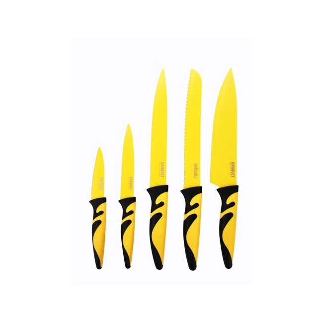 TAPADÁSMENTES KÉSKÉSZLET SYMBIO NEW GIALLO 5 RÉSZES