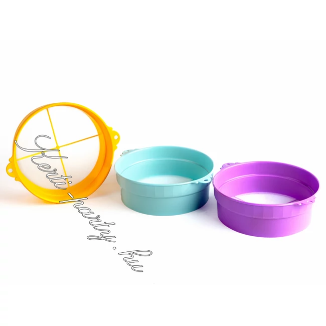 Műanyag lisztszita 24cm