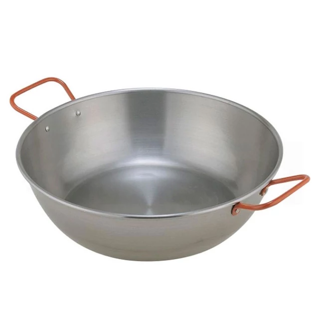 PAELLA FÜLES SERPENYŐ POLÍROZOTT 50 CM