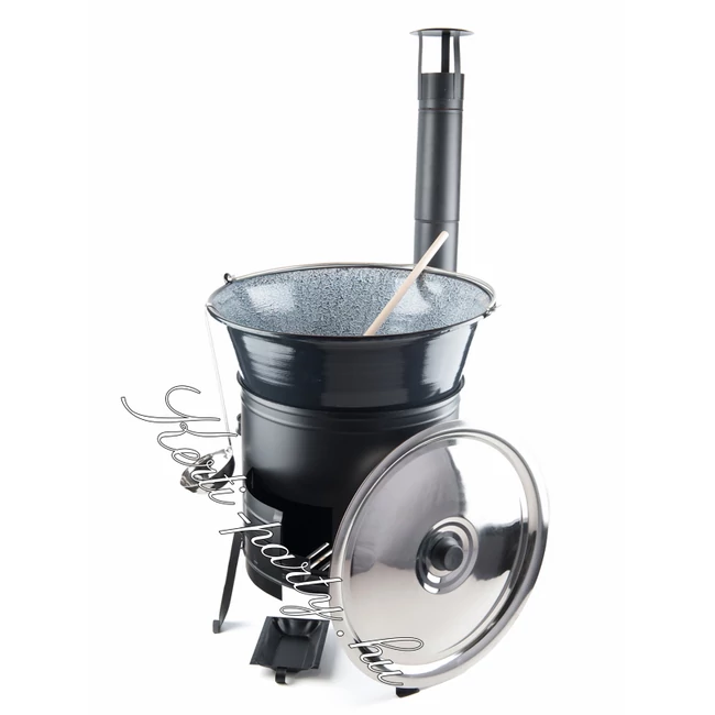 45cm Bográcsház + 30liter zománcozott bogrács 10részes