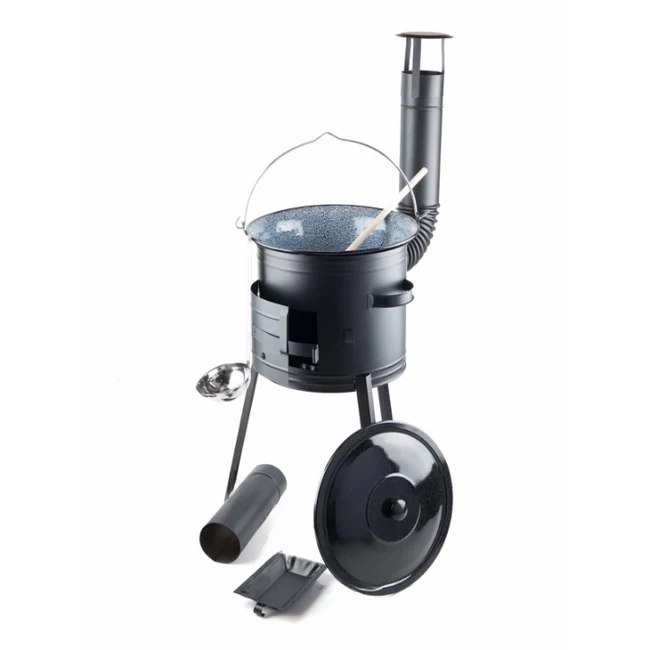 36cm magas bográcsház+ 10 literes zománcos bogrács(10részes)