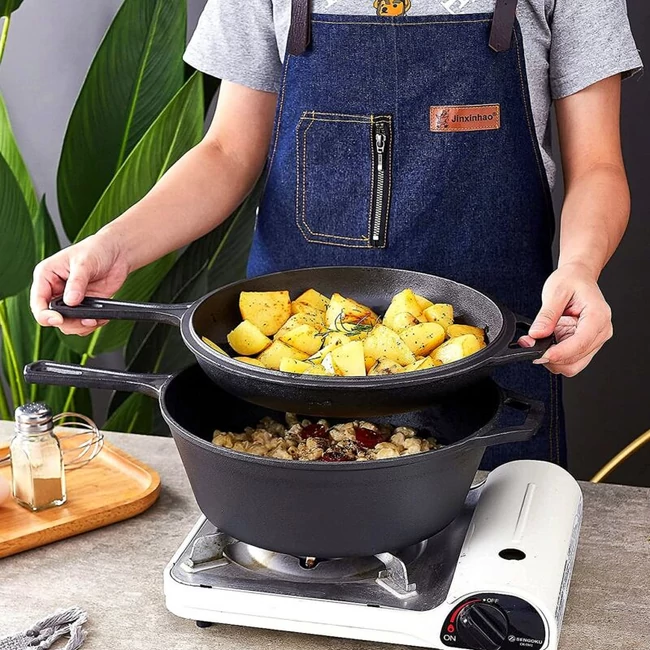 Öntöttvas serpenyő fedővel 26,5 cm Öntöttvas serpenyő fedővel 26,5 cm