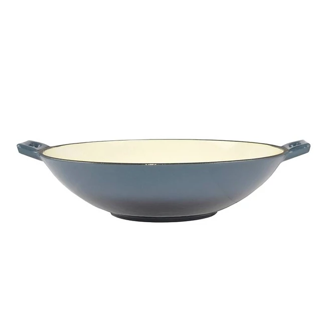 ZOMÁNCOZOTT ÖNTÖTTVAS WOK 37 CM