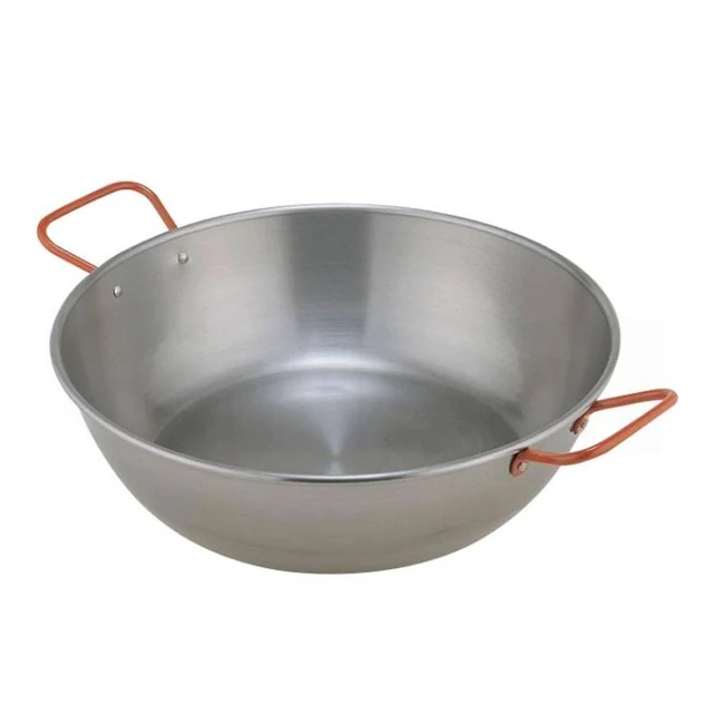 PAELLA FÜLES SERPENYŐ POLÍROZOTT 40 CM PAELLA FÜLES SERPENYŐ POLÍROZOTT 40 CM