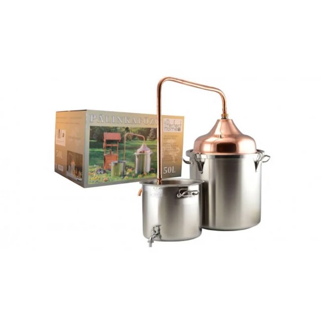Réz és inox Pálinkafőző (50 literes)