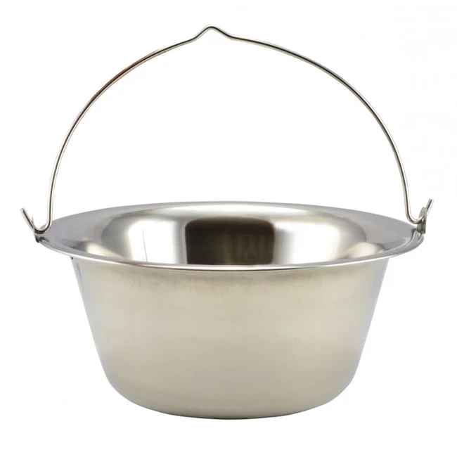 Rozsdamentes bogrács 6 liter (0.6mm)