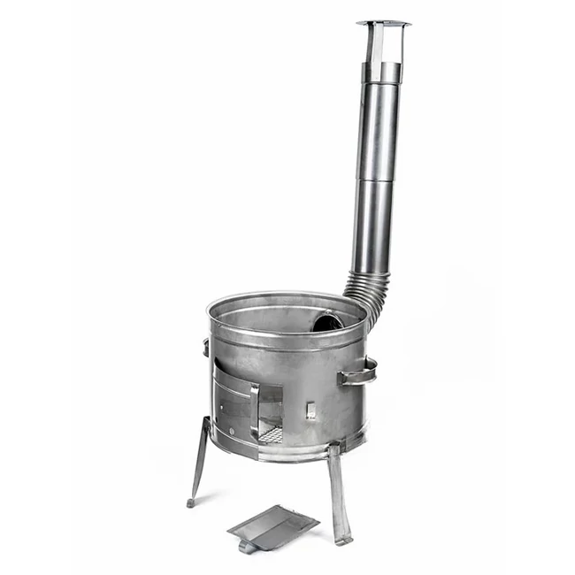 Rozsdamentes bográcsház+könyök+kémény 36cm Rozsdamentes bográcsház+könyök+kémény 36cm