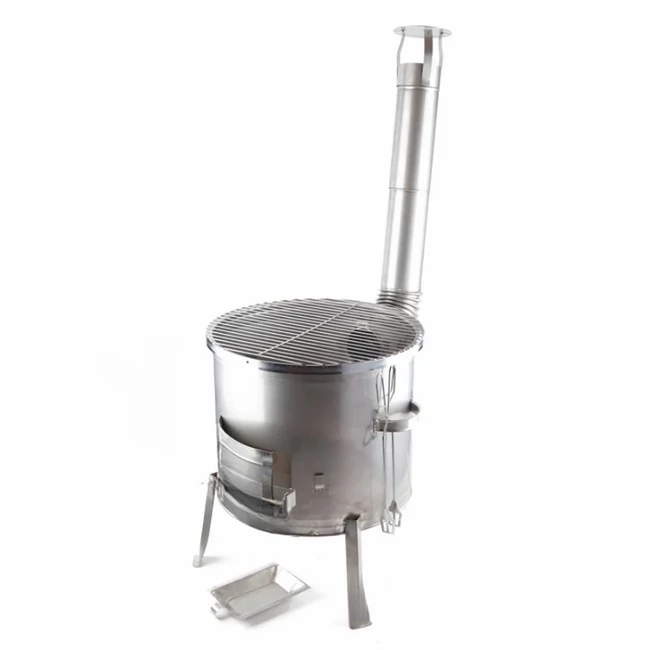 39cm Rozsdamentes bográcsház + Grillrács 40 cm (8 részes) 