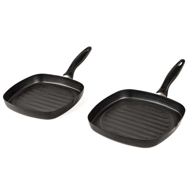 Zománcozott teflon grill serpenyő 24cmx24cm