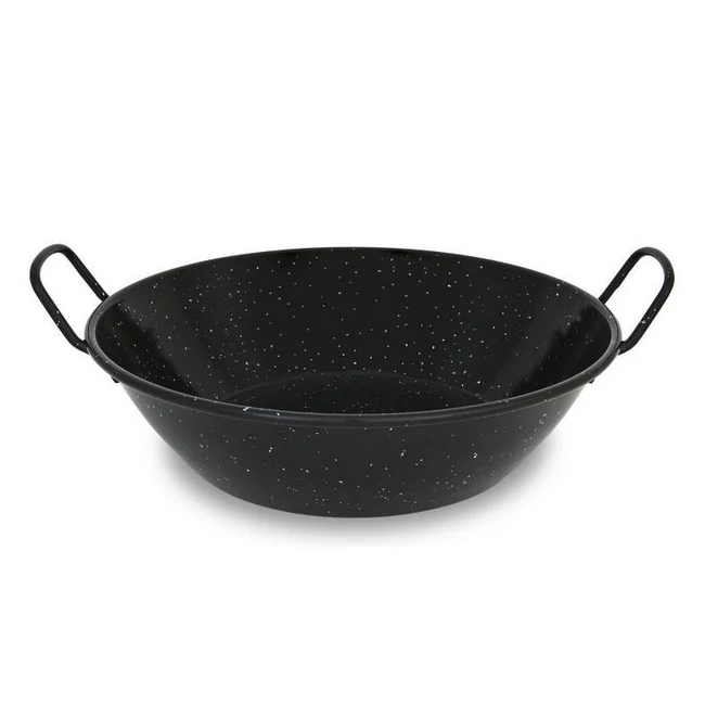 ZOMÁNCOZOTT MÉLY PAELLA SERPENYŐ 45 CM